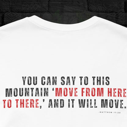 Camiseta unisex con mensaje de fe