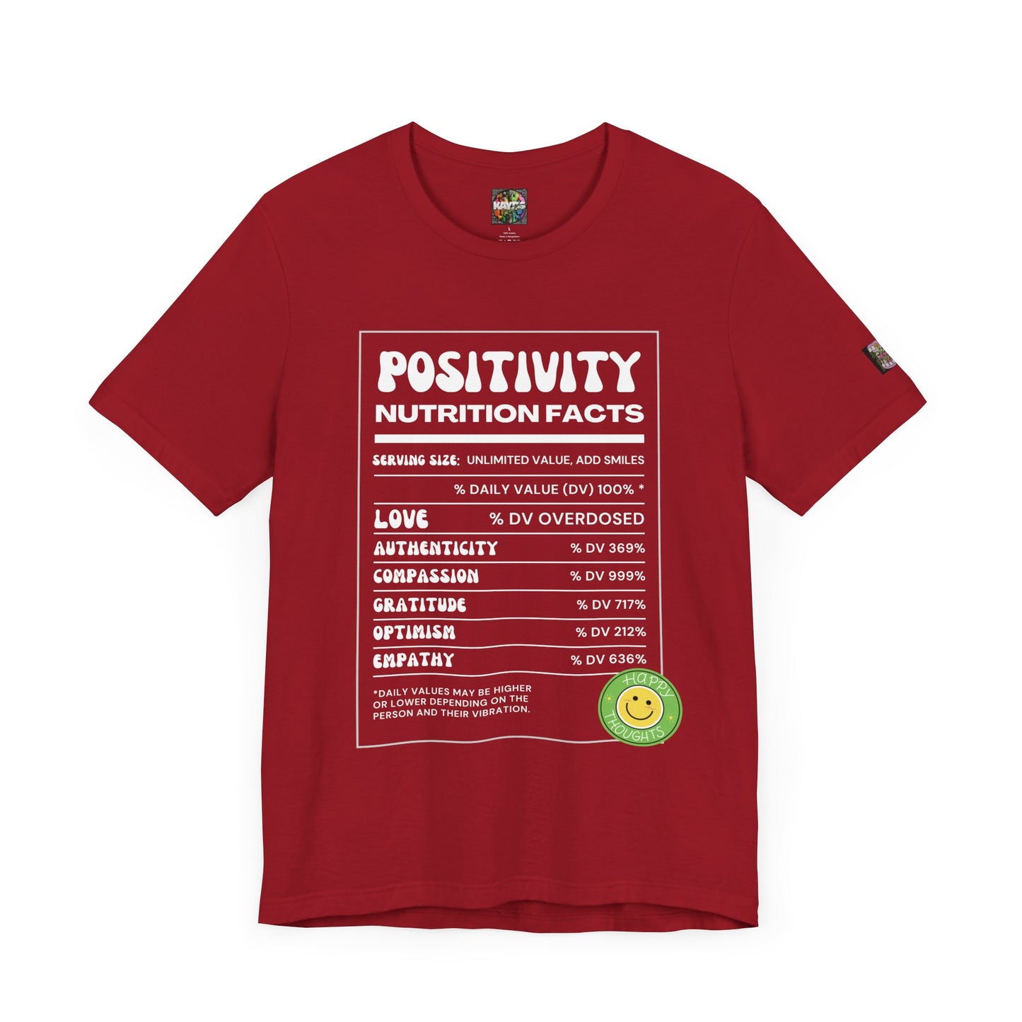 Nutritional Positivity Short Sleeve Tee