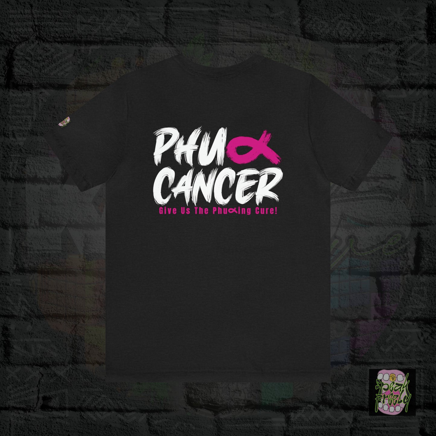 Ribbon Pink "PHUCK CANCER" Short Sleeve Tee