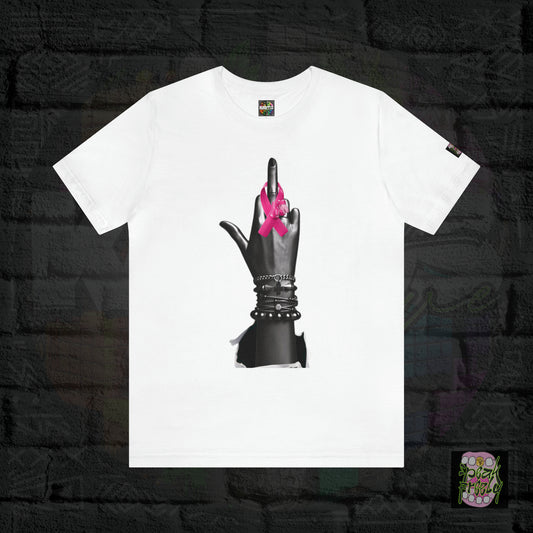 Ribbon Pink "PHUCK CANCER" Short Sleeve Tee