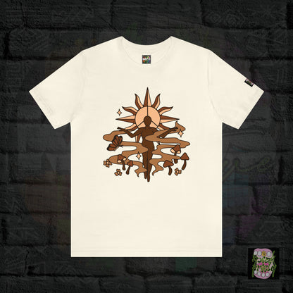 Melanated Hippieness Short Sleeve Tee