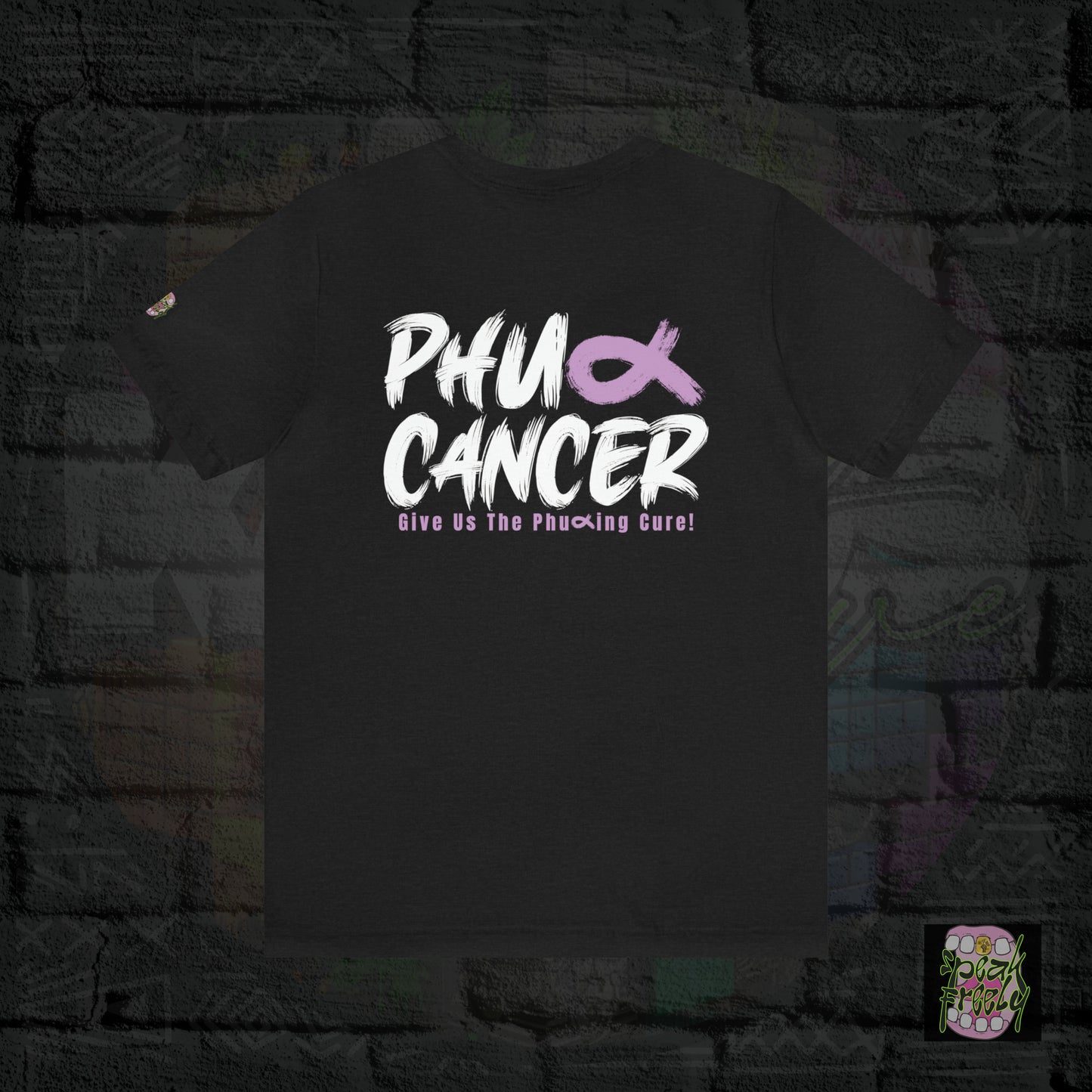 Ribbon Lavender "PHUCK CANCER" Short Sleeve Tee