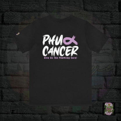 Ribbon Lavender "PHUCK CANCER" Short Sleeve Tee