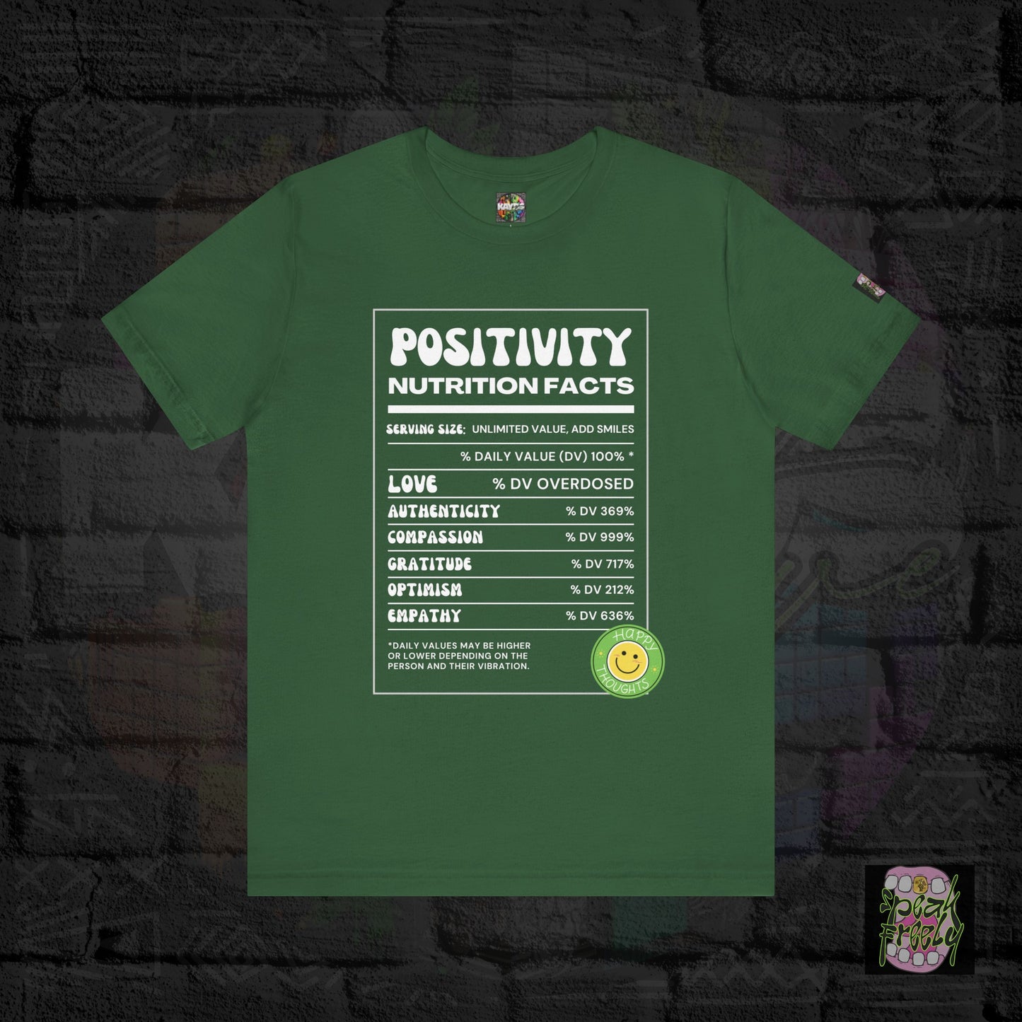 Nutritional Positivity Short Sleeve Tee