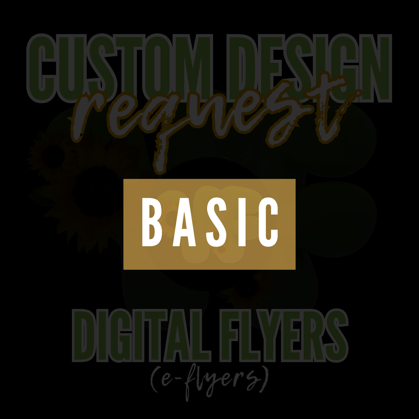 Yellow Flower Designs, Custom *Basic Example*