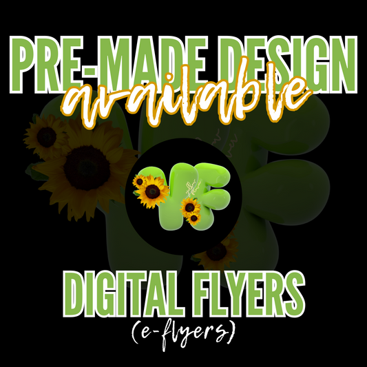 Yellow Flower Designs, Pre-made